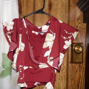 SheIn new women's dress short set color red size m